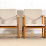 Børge Mogensen armchairs in Oak.