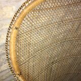 Armchair Emmanuelle rattan  70s