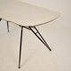 Table à manger italienne en métal laqué noir et formica, 1952