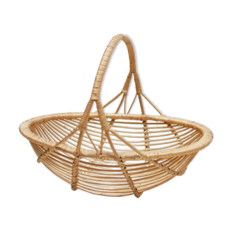 Vintage rattan basket