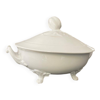 Antique Soup Tureen & Vegetable Dish with Lid