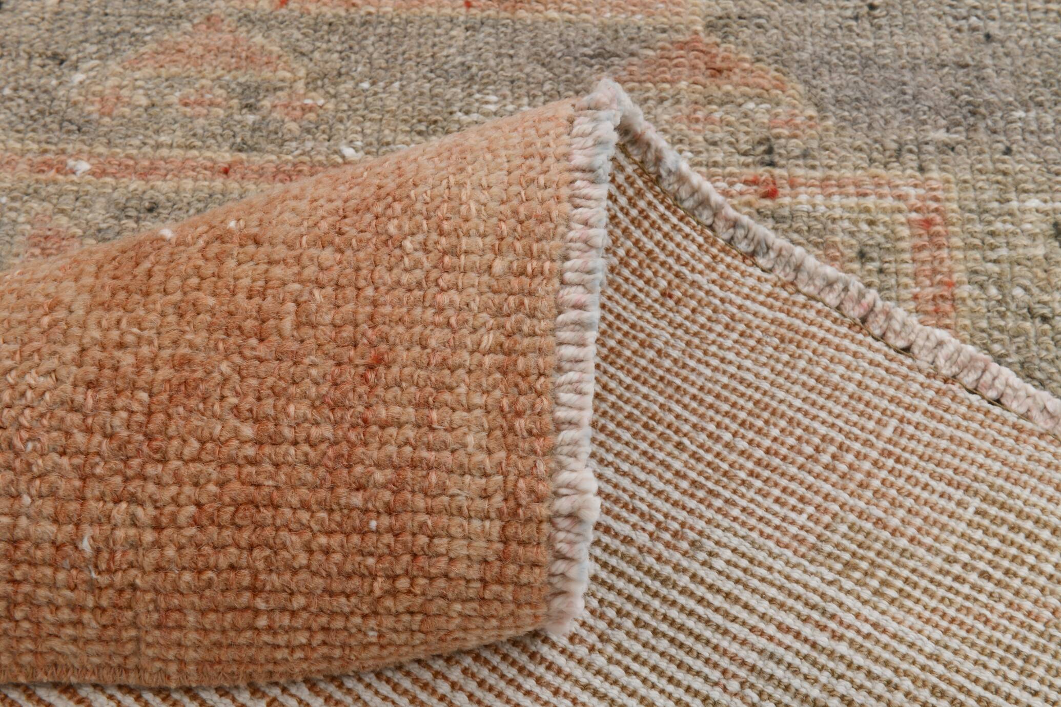 Rug For Hallway Turkish Vintage Runner Rug, 86x341Cm