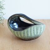 70s glazed ceramic tidy