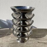 5 stainless steel bowls