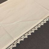 Old long rectangular lace doily ~80cm 1 small task