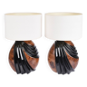 Pair of lamps in the Hollywood Regency style