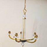 Art Deco chandelier attributed to Jacques Adnet, 1950s/60s.