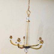 Lustre Art déco attribué à Jacques Adnet , années 50-60