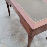 Louis XVI style flat desk in 19th century mahogany