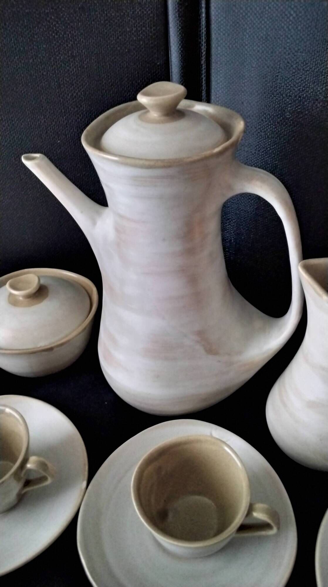 Niderviller stoneware coffee service Model Pierre