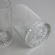 Set of 7 glass water glasses