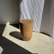 Tabouret, table d'appoint, bout de canapé en manguier massif cylindrique
