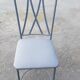 Table ronde et 4 chaises en fer forgé