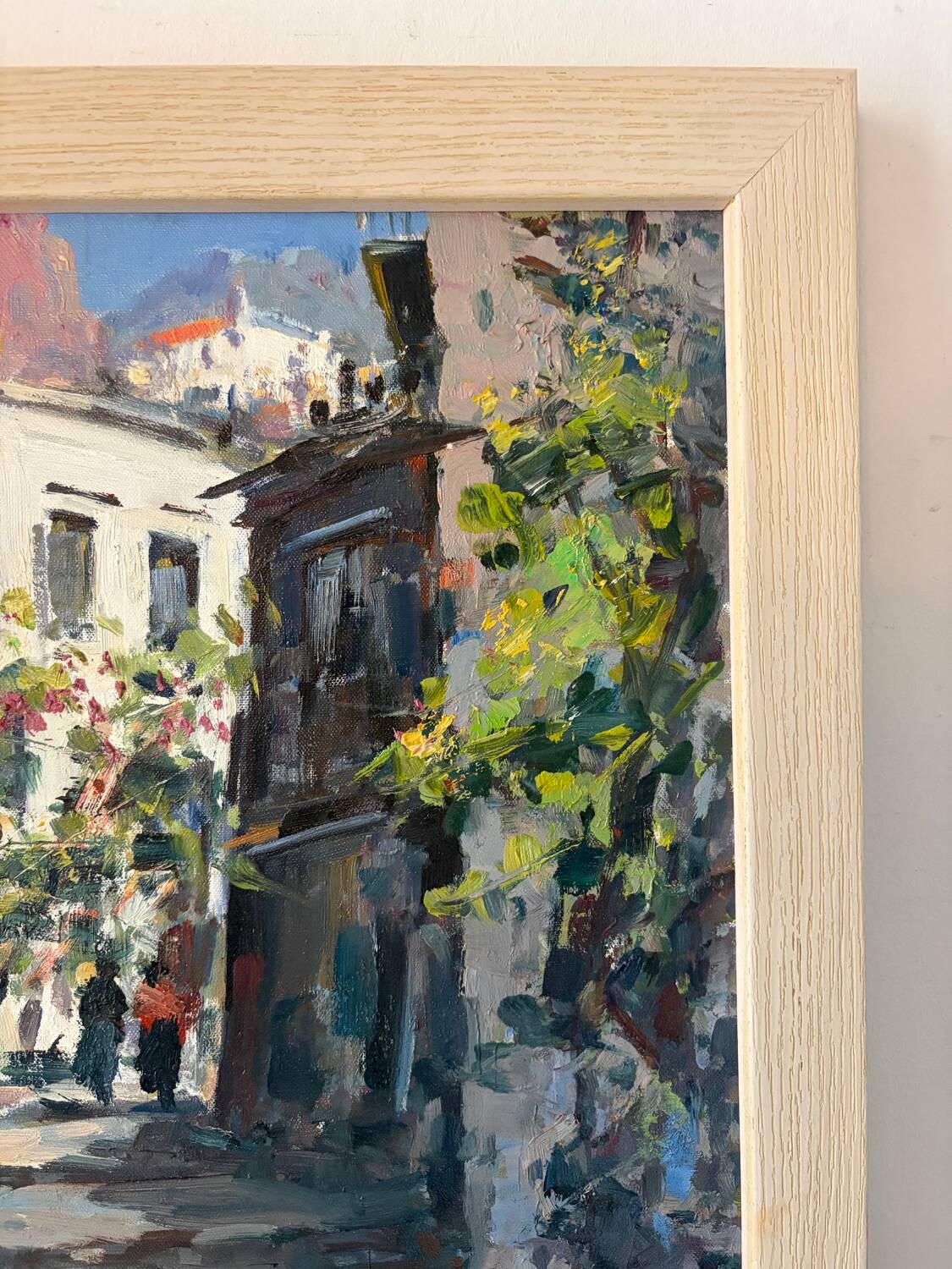 Southern alley, oil on canvas signed