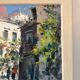 Southern alley, oil on canvas signed