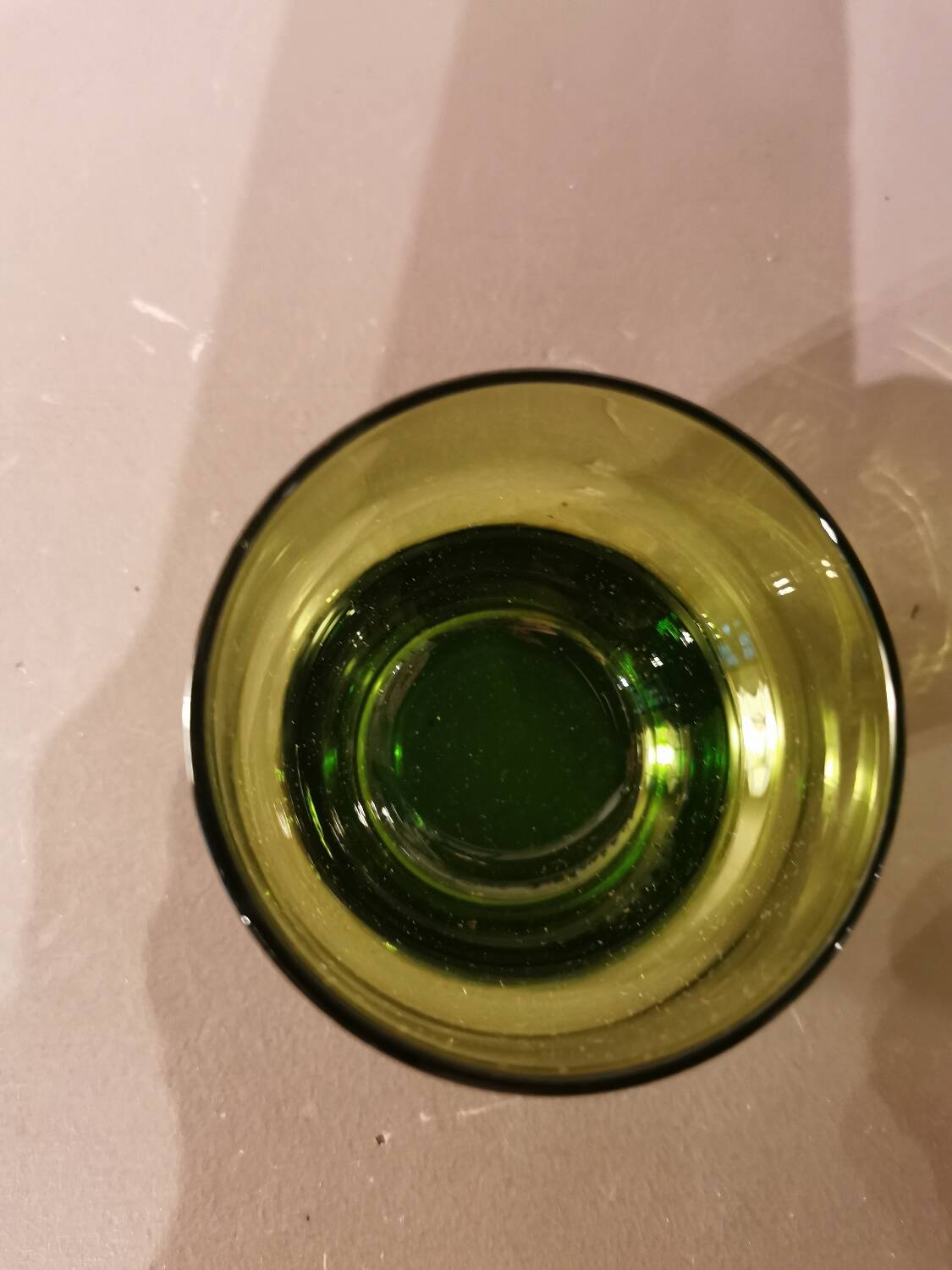 Set of 10 stackable vintage glasses