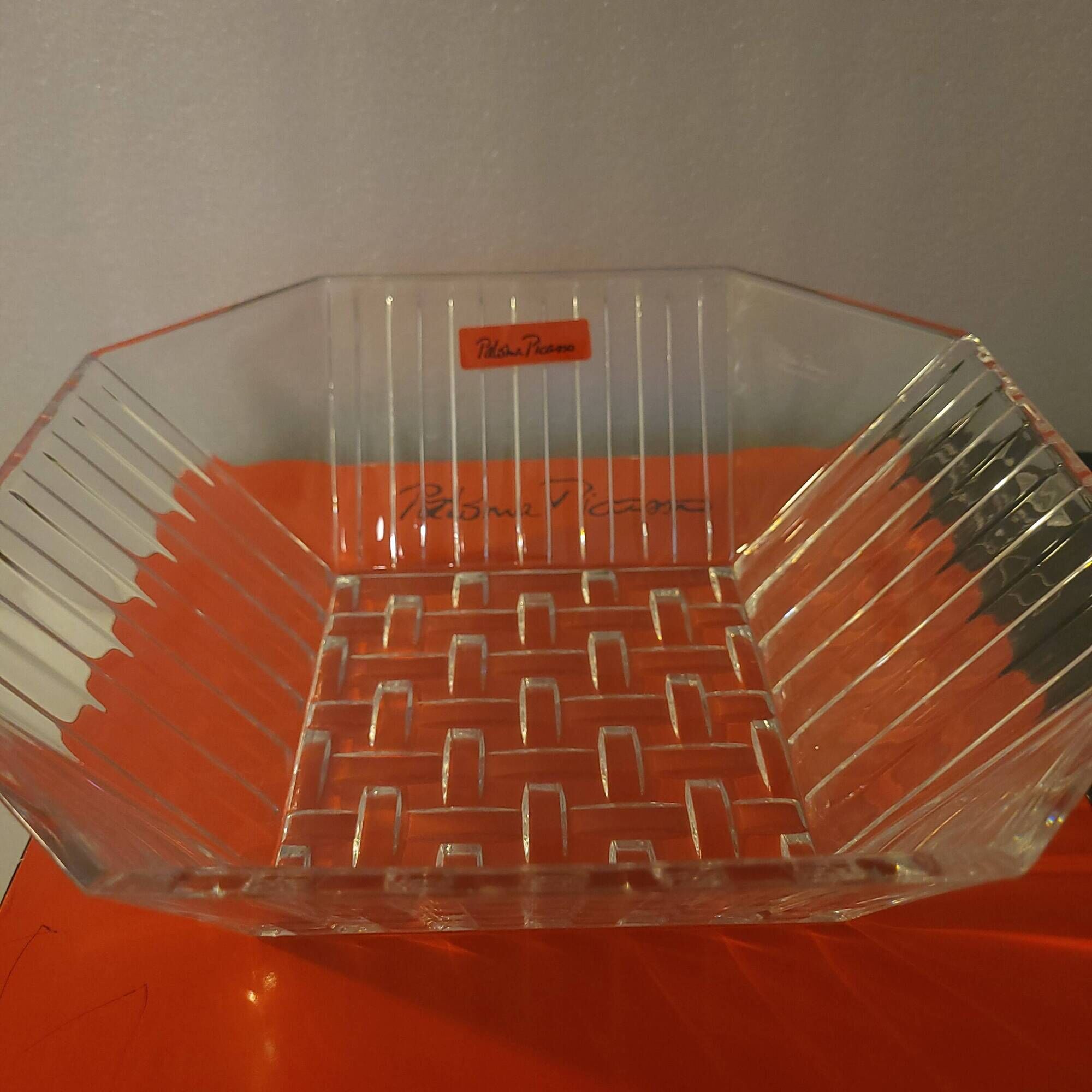 Salad bowl, crystal bowl by Paloma Picasso for Villeroy and Boch.