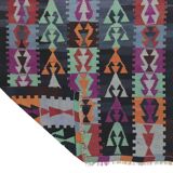 Turkish Anatolian Handmade Vintage Area Kilim Rug 206 cm x 155 cm