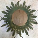 Sunny gilded wooden mirror 58x58cm