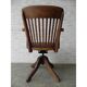 Chaise de bureau en acajou réglable en hauteur