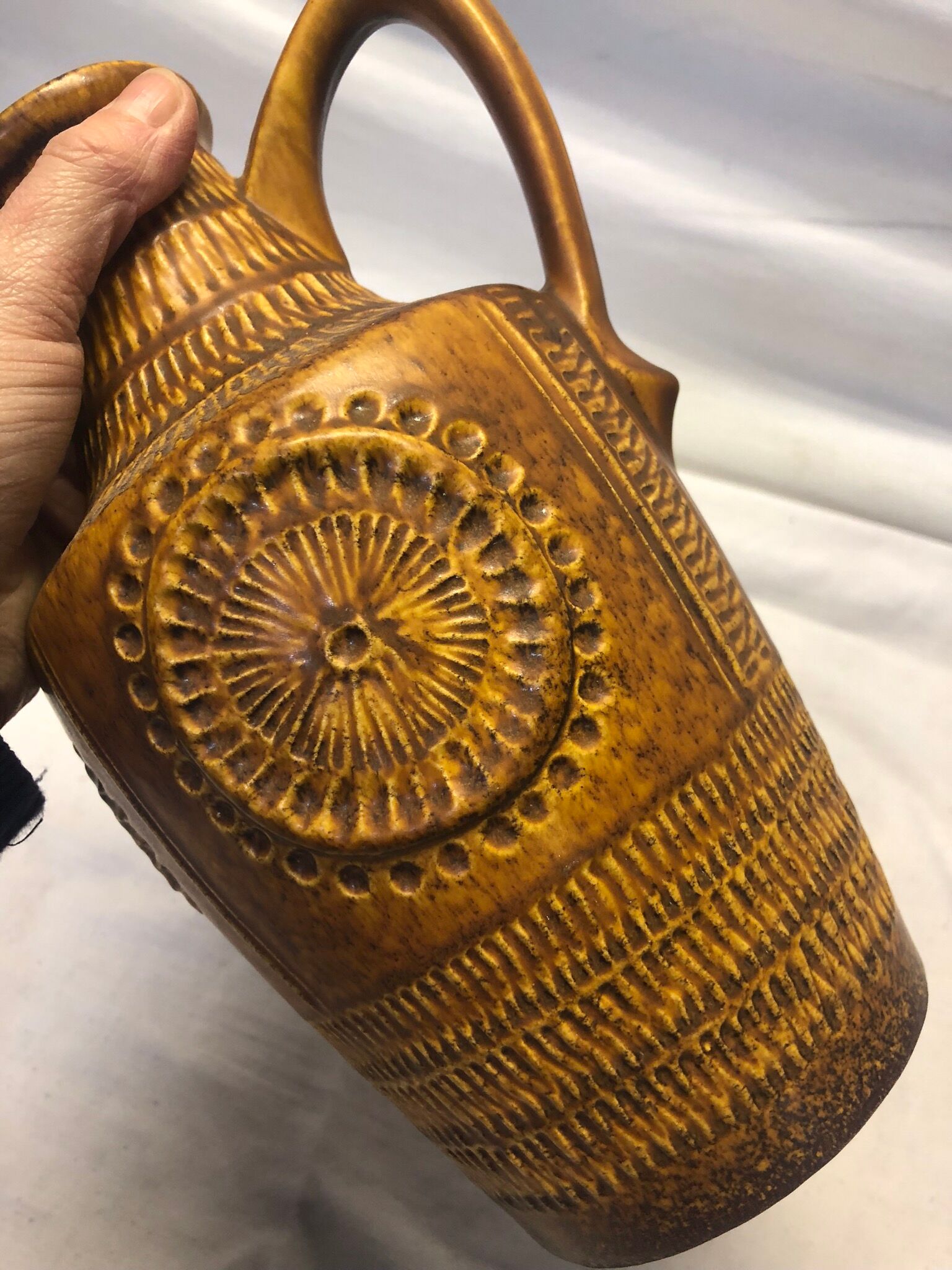 Vase ceramic vintage 60s West Germany