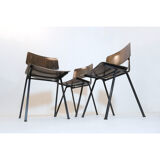 Eromes, trio of F6 chairs from the 60s.