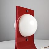 Red Acrylic Area Type Table Lamp by Neal Small, 1960s