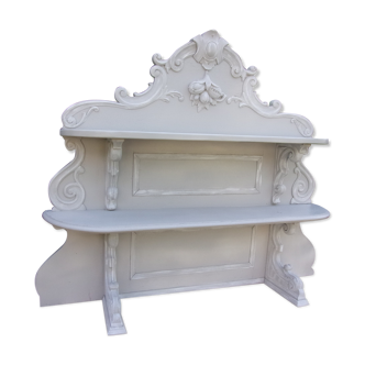 Kitchen shelf in old wood