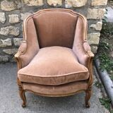 Louis XV style shepherdess armchair