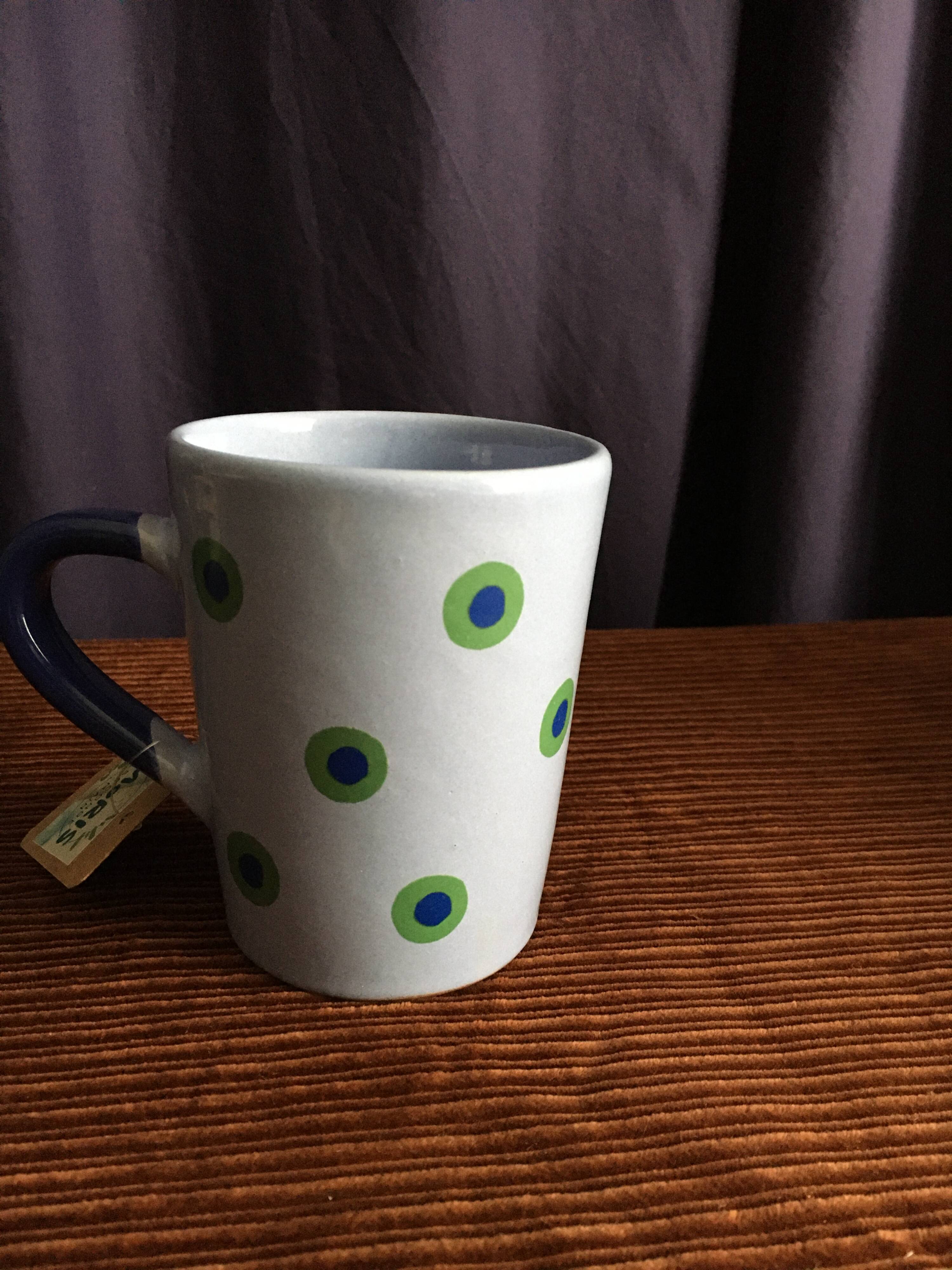 Mug artisanal à pois