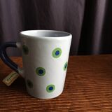 Mug artisanal à pois