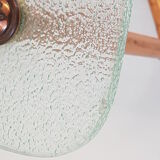 Table basse en cuivre & verre 1950