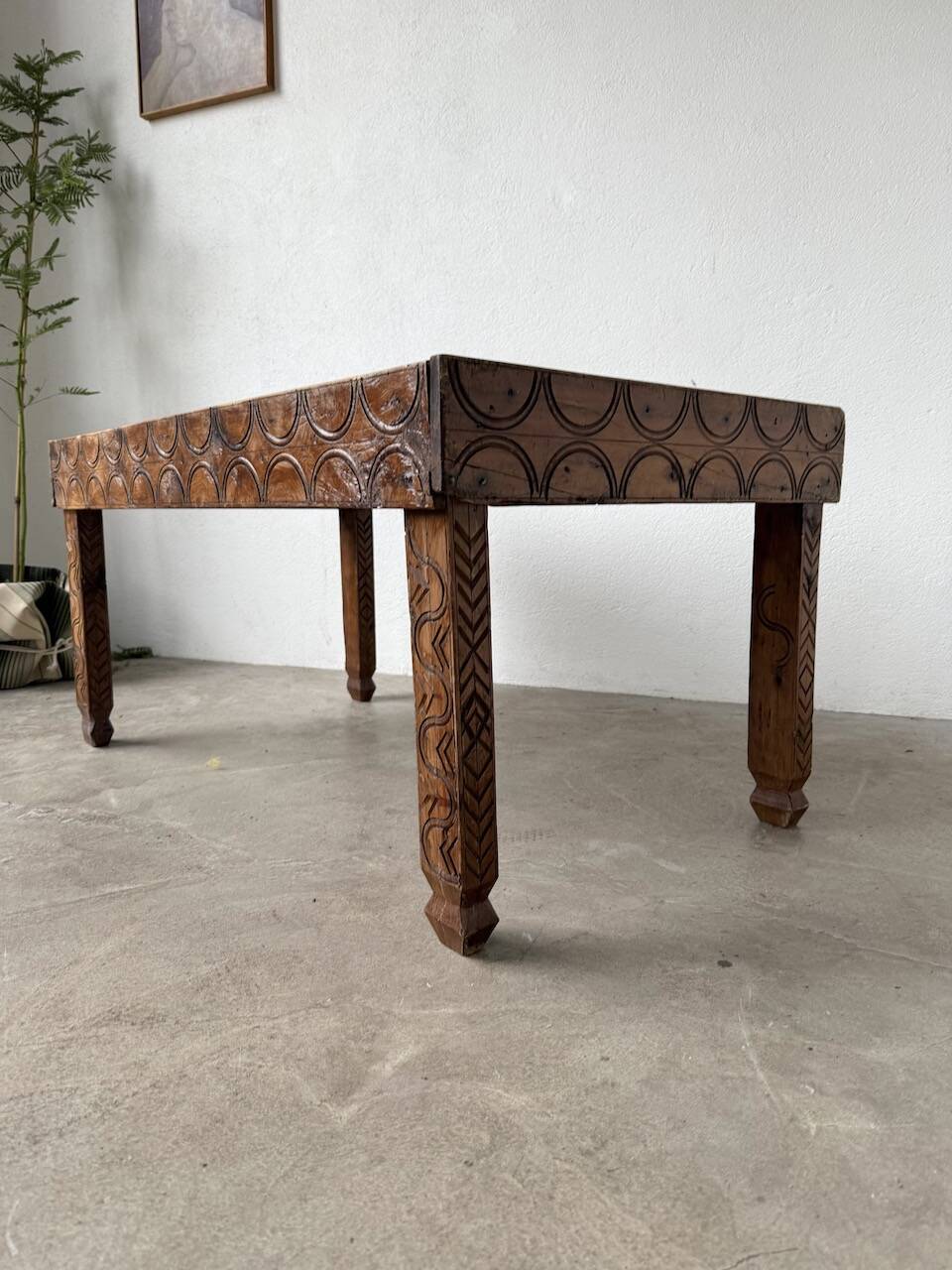 Savoyard folk art coffee table