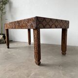 Table basse savoyarde art populaire