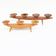1970s mid-century modern ash four point candlestick, Germany