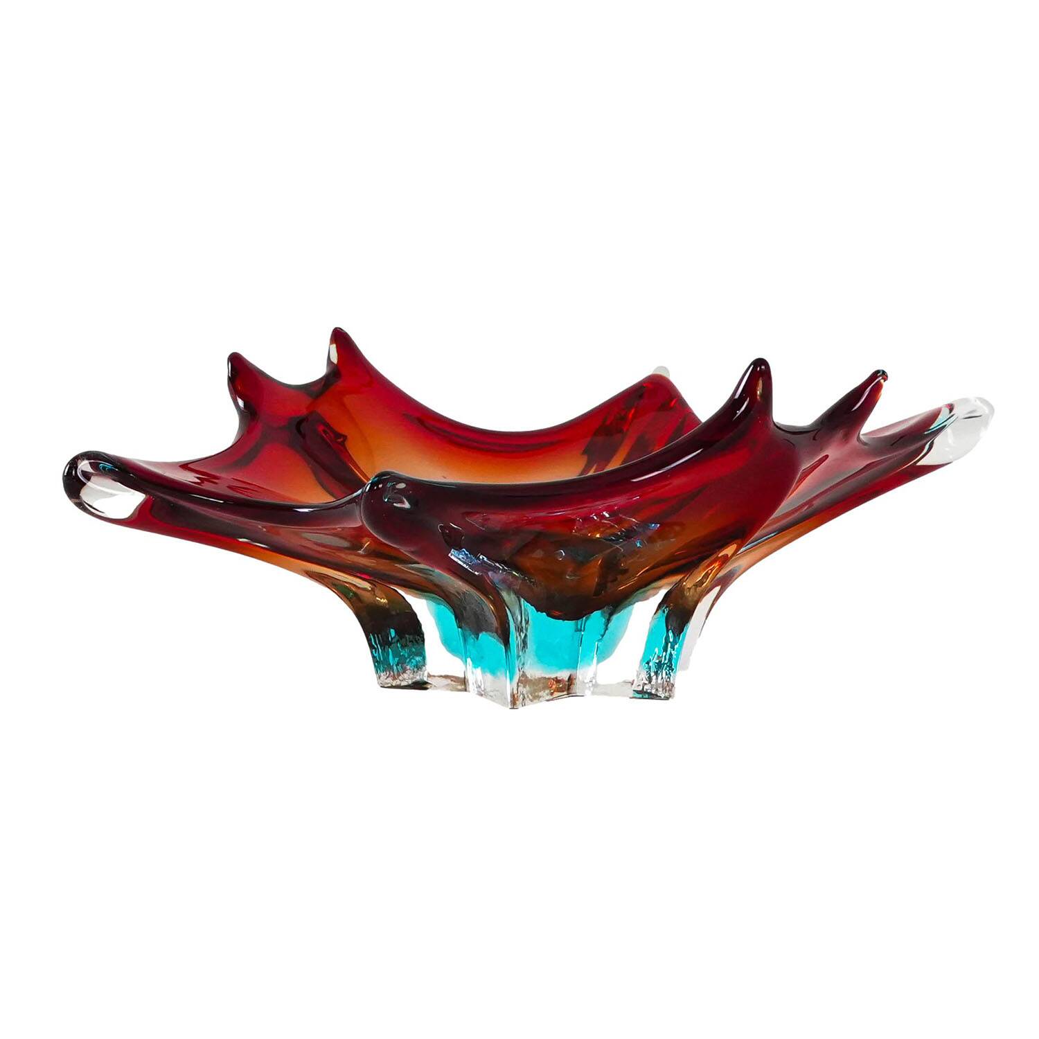Platter, Murano glass, Italian design, 1970s, production: Italy