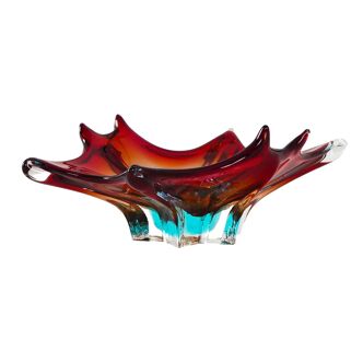 Platter, Murano glass, Italian design, 1970s, production: Italy