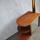 Art deco 1950 s walnut drinks bar cocktail liquor cabinet with lamp stand