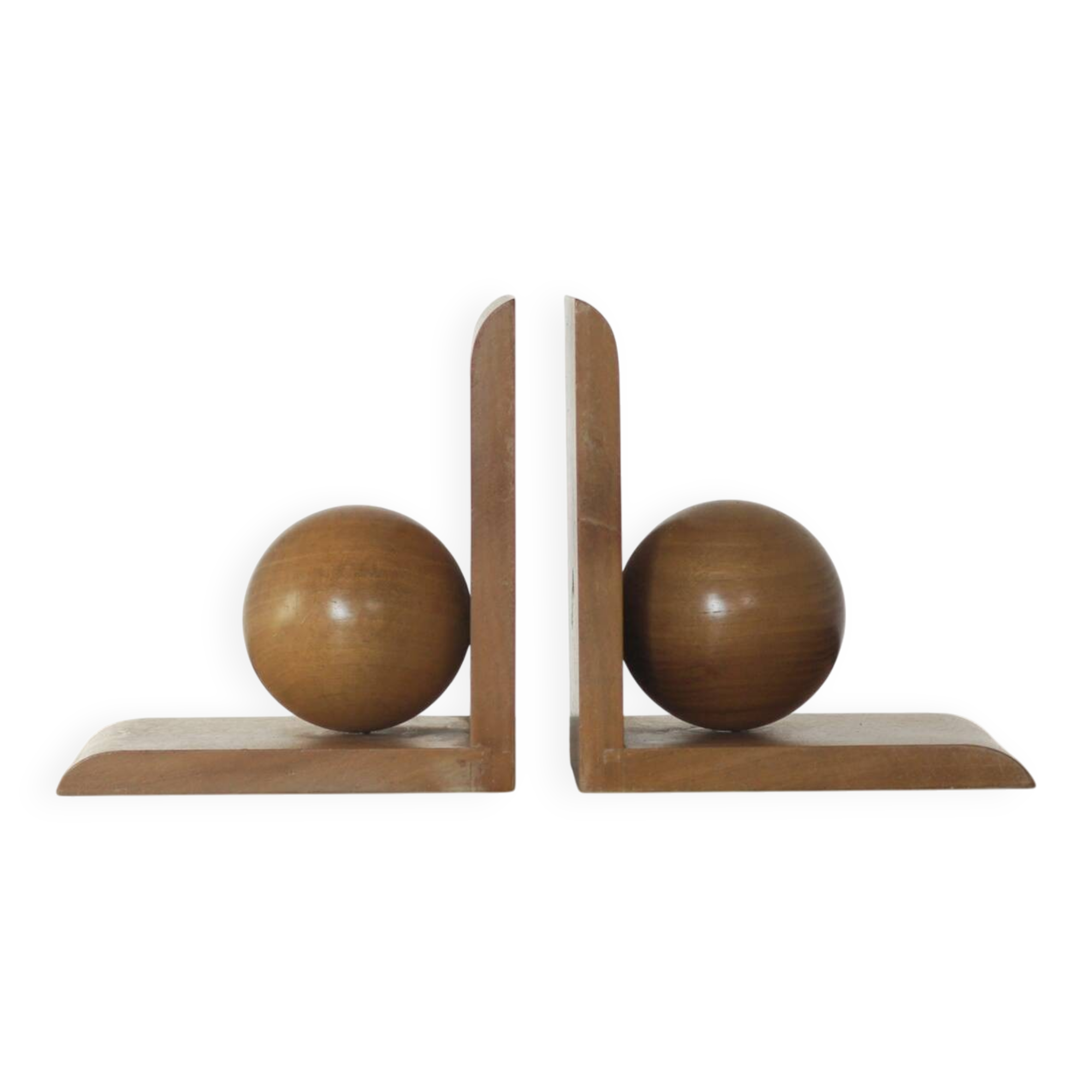 Mid-Century Modern Wooden Bookends, 1960s, Set of 2