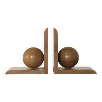 Mid-Century Modern Wooden Bookends, 1960s, Set of 2