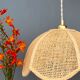 Suspension lamp vintage pink