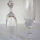 6 champagne flutes in Sèvres crystal, Choiseul model