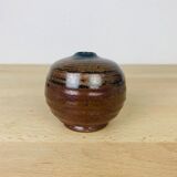 Miniature vintage sandstone ball vase