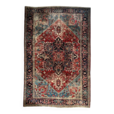 Ancient Heriz Carpet – Cobalt Blue & Indigo – 330 x 218 cm
