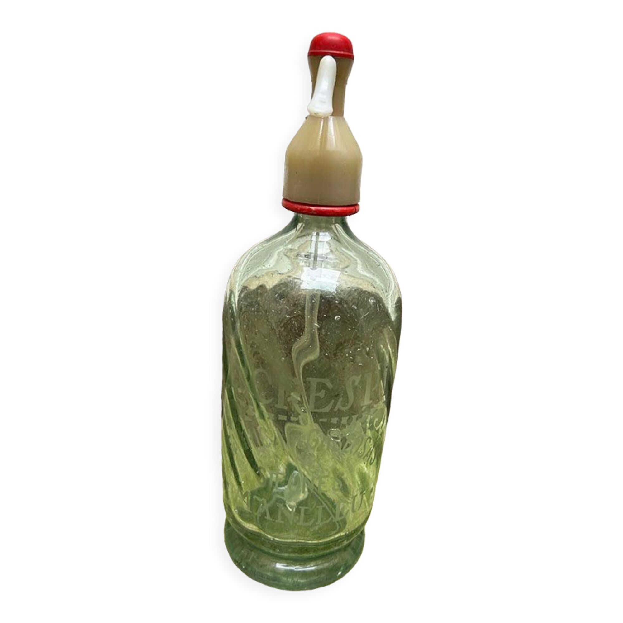 Anciens siphons crespi vert pâle