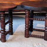 Paire de tables d'extrémité attribuées à Charles Dudouyt 1940