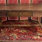 Old solid wood farmhouse table