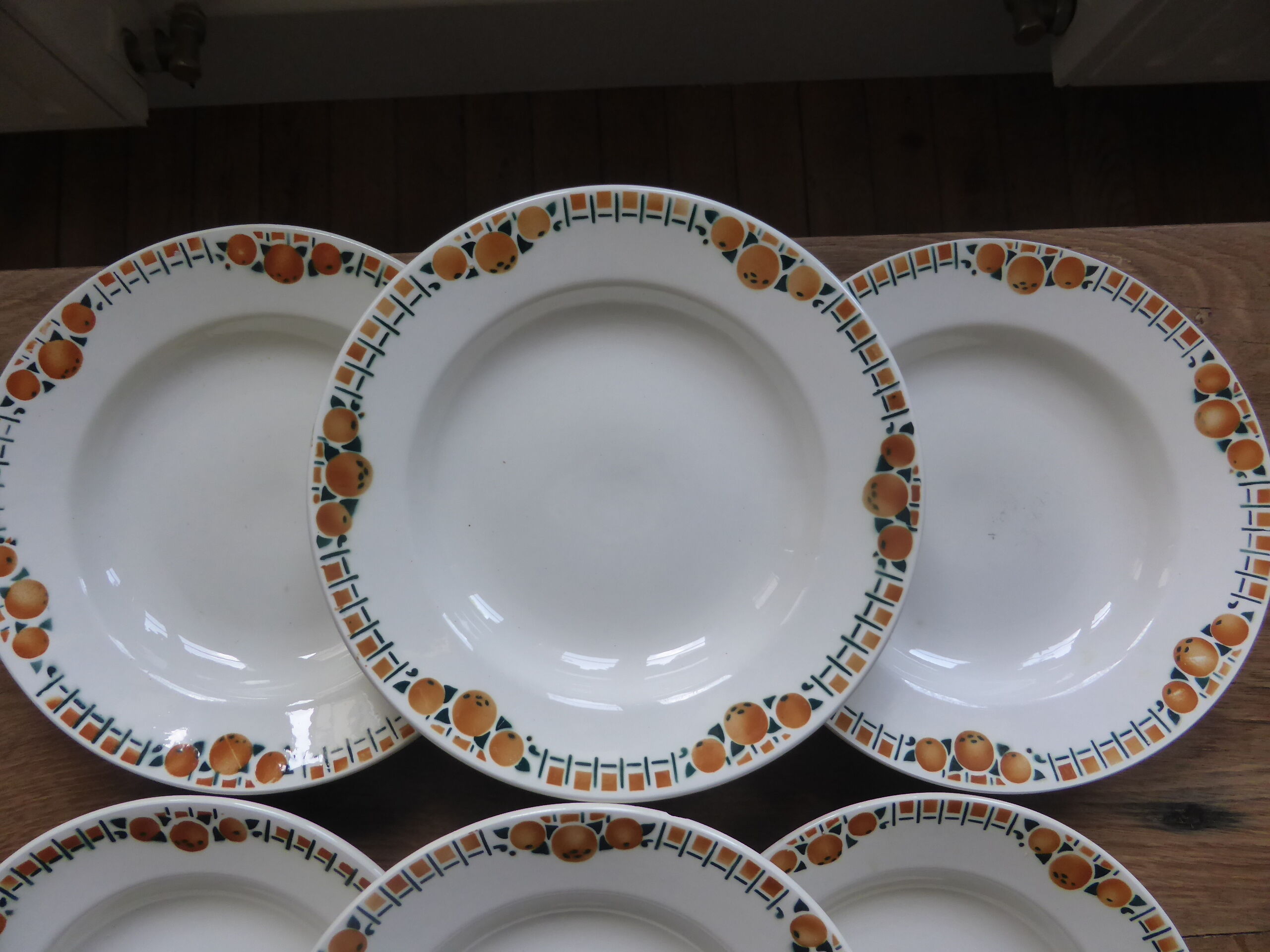 Set de 6 assiettes creuses de Céranord St Amand modèle Cotentin
