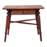 Wooden coffee table with drawer Thonet, side table bedside table, vintage end table.