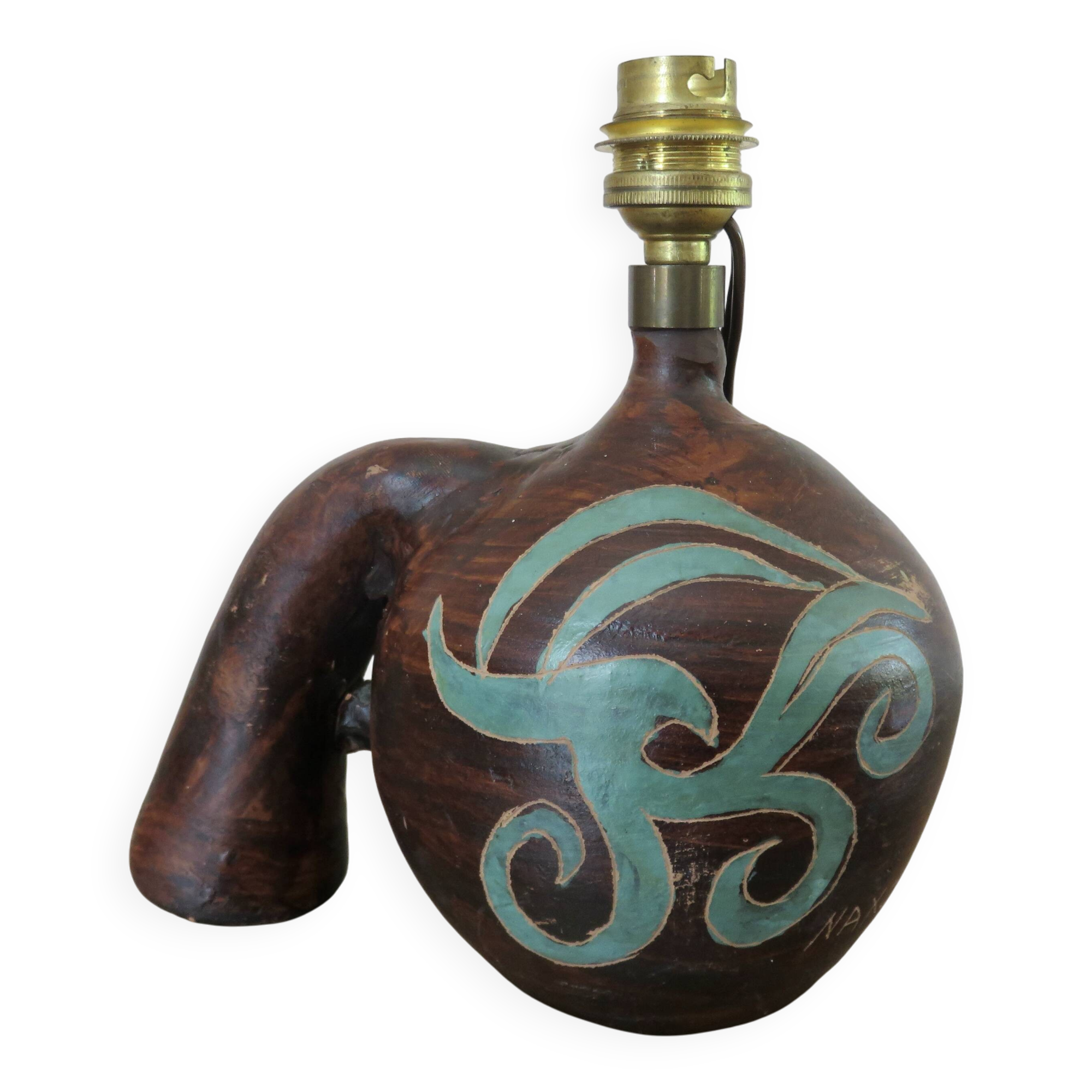 Beautiful signed ceramic lamp dating from the 50s or 60s